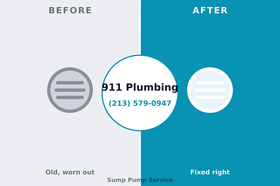 Before and after: plumbing repair Saddle Rock, NY